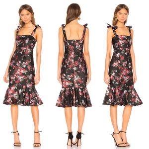 LPA | Zelmira Floral Midi Flounce Dress